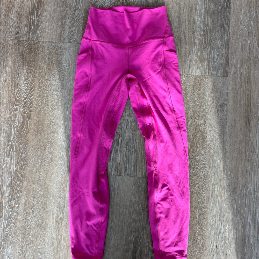 Lululemon double lined pink leggings